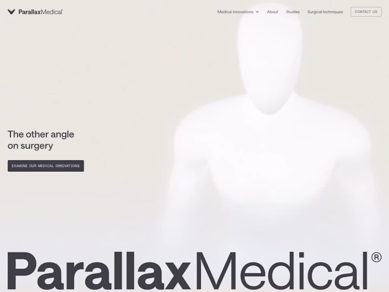 Cover image for Parallax Medical | Webflow build for a surgical device company