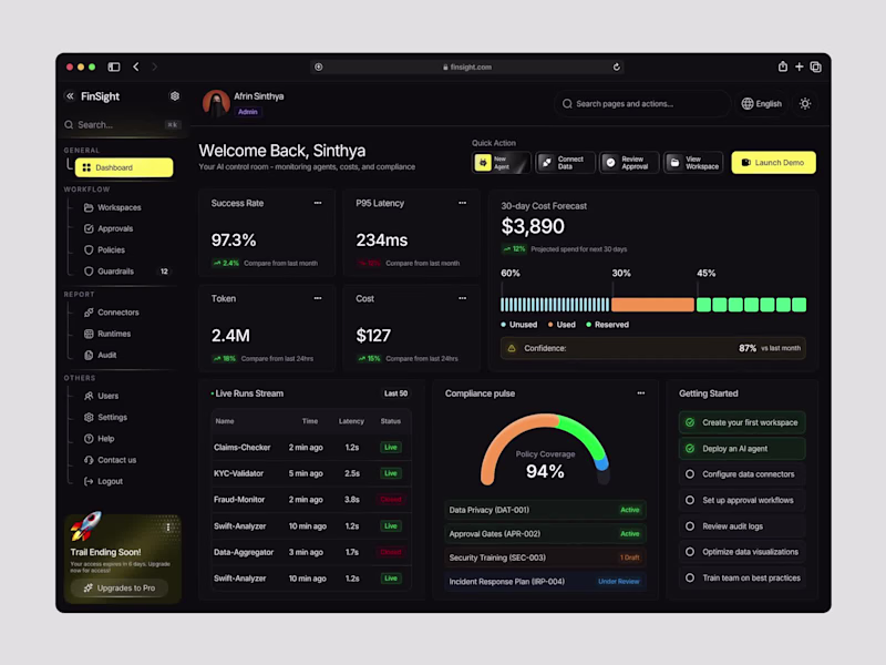 Cover image for FinSight - AI Control Room