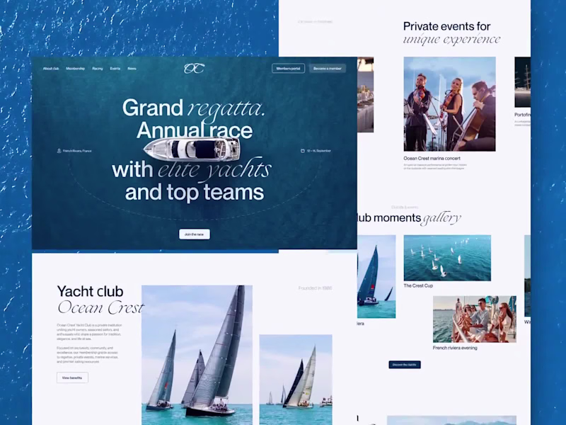 Cover image for Luxury Yacht Club WordPress Web Design & Development