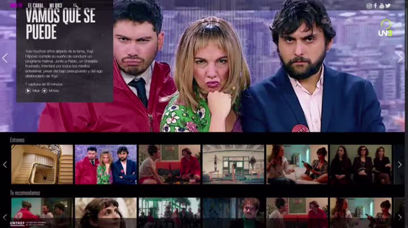 Cover image for UN3 TV Video streaming platform built with WordPress and You...