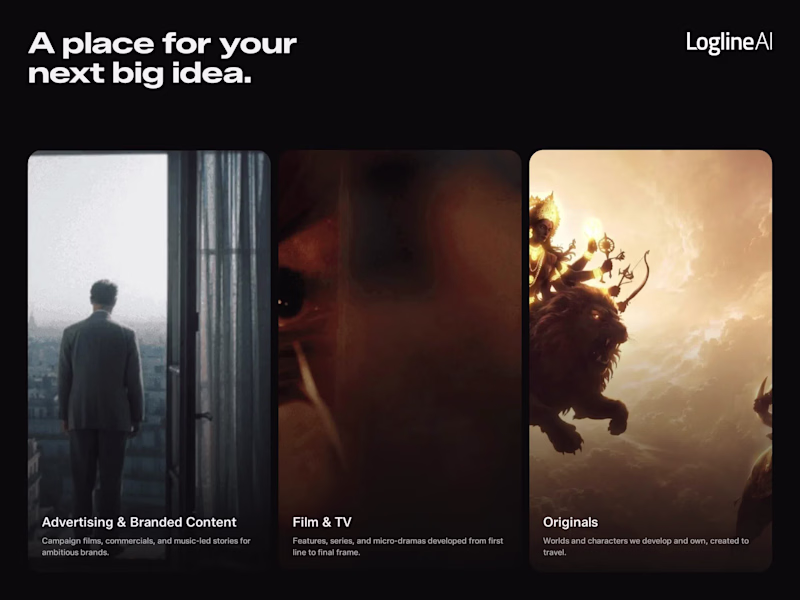 Cover image for Logline AI: Website for a Creative AI Studio