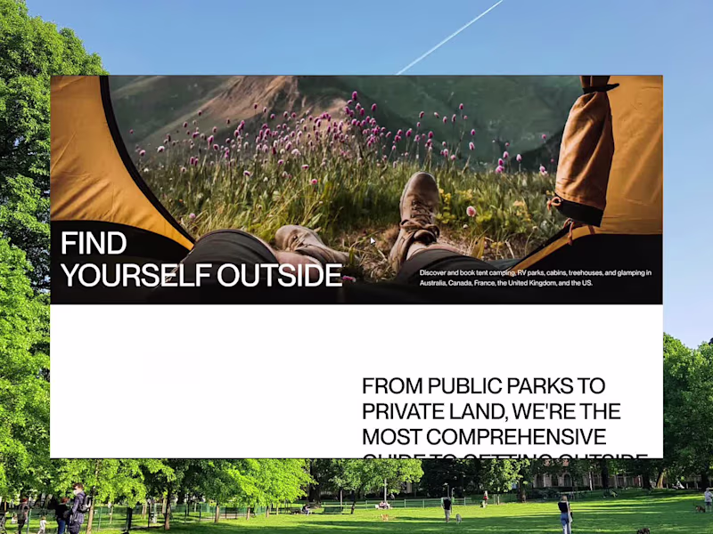 Cover image for excerpts from a camping project i worked on sometimes back.