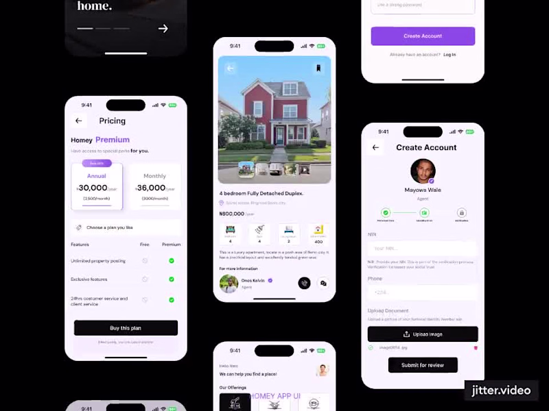 Cover image for HOMEY - Mobile App {UI/UX}