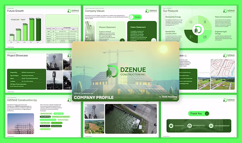 Cover image for **Company Profile & Pitch Deck