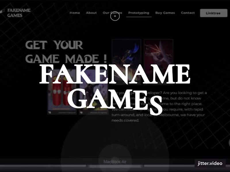 Cover image for Wix Website Design for FakeName Games