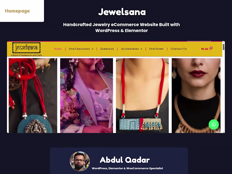 Cover image for Jewelsana – Handcrafted Jewelry &