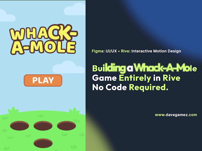 Cover image for Building a Whack-A-Mole Game in Rive