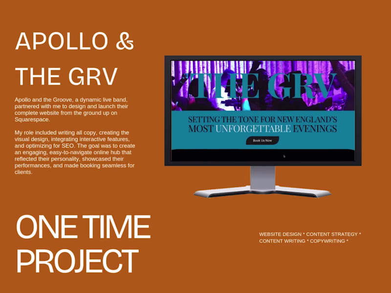 Cover image for Apollo and the Groove Website Design and Launch