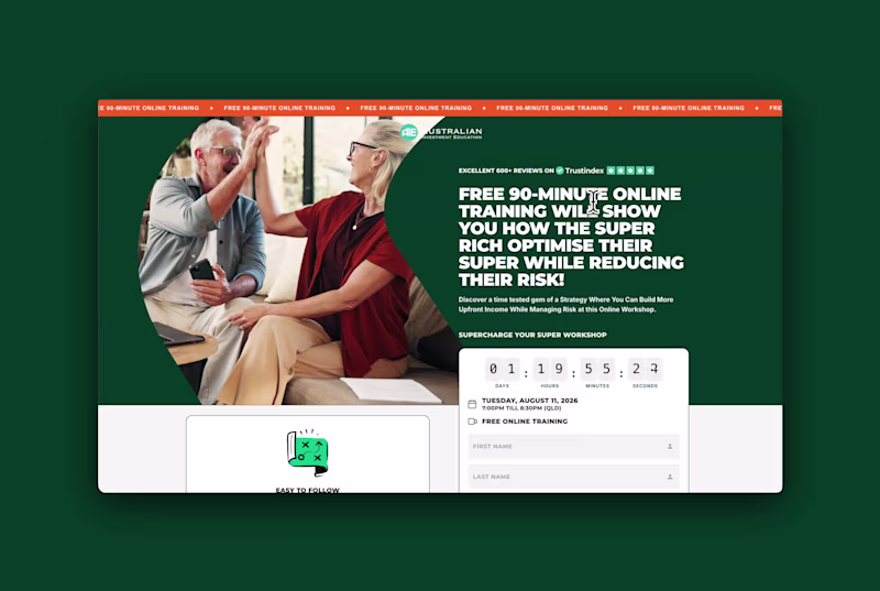 Cover image for Funnel Landing page, Code and Design