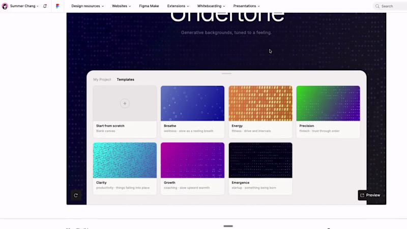 Cover image for Undertone: an animated background generator