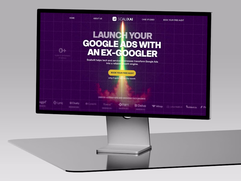 Cover image for Google Ads Agency Website for ScalixAI
