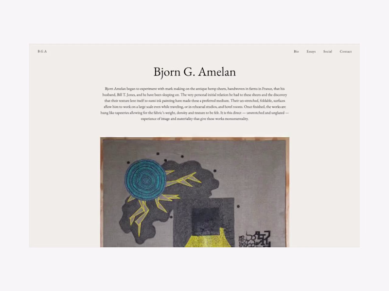 Cover image for PORTFOLIO WEBSITE
Client: Bjorn G. Amelan