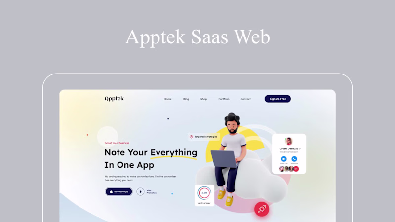 Cover image for 🚀 Designed a modern SaaS