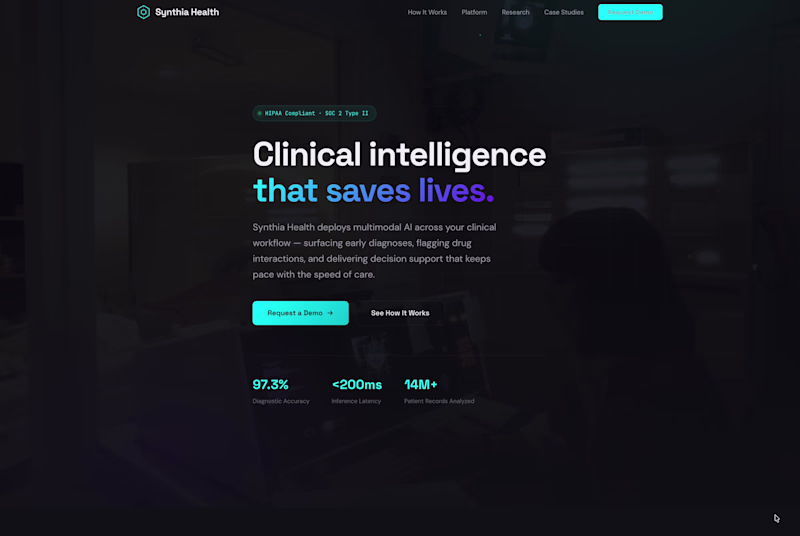 Cover image for Created a dark, cutting-edge website