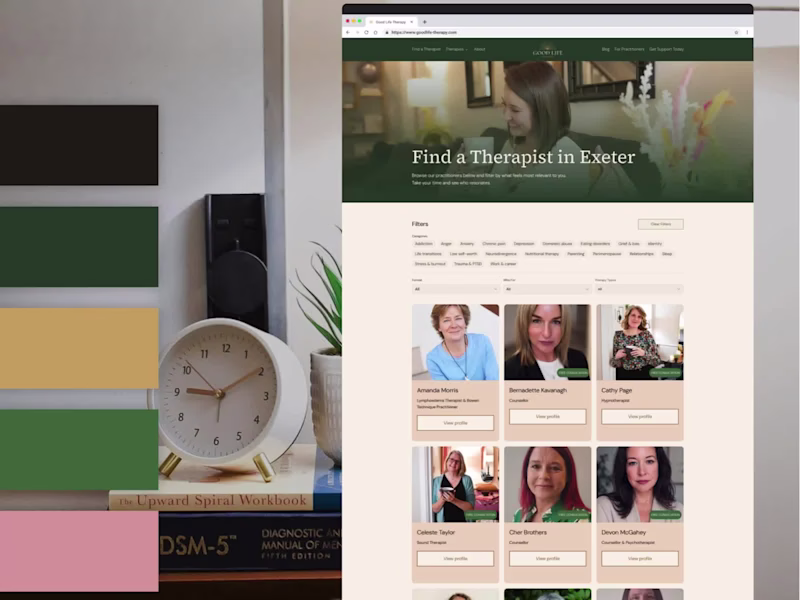 Cover image for Good Life Therapy Website Redesign