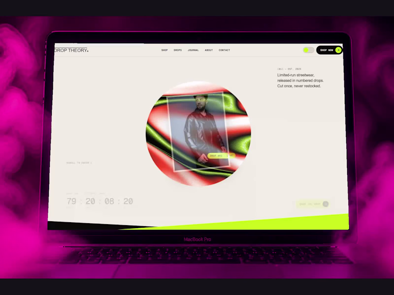 Cover image for New Framer template: DROP THEORY