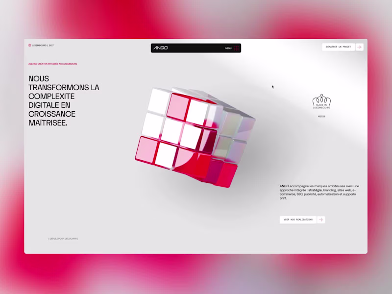 Cover image for ANGO: Interactive 3D Website Experience