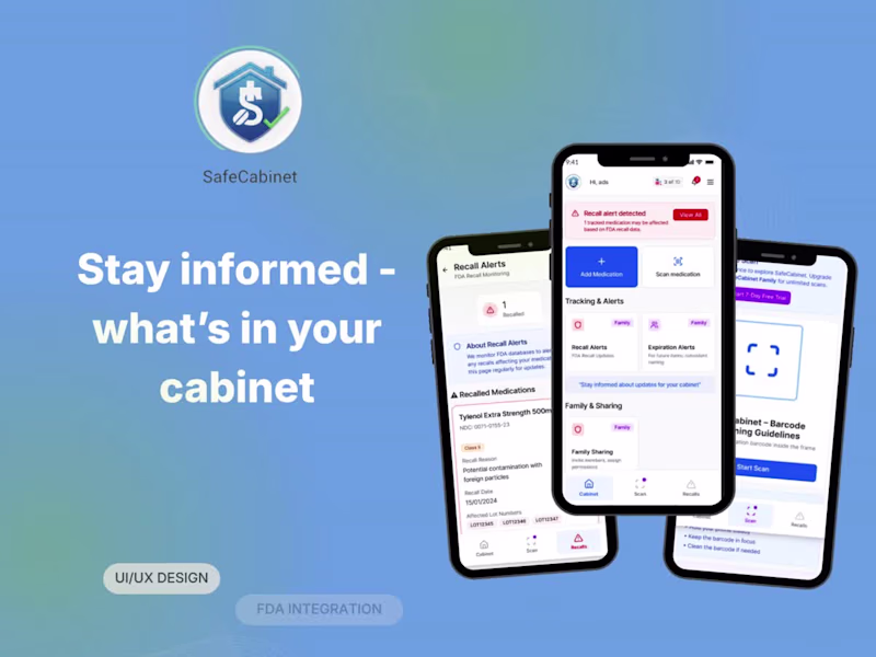 Cover image for SafeCabinet - Flutterflow Medicine Safety App