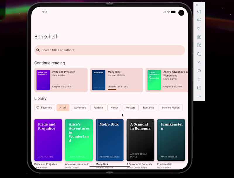 Cover image for Built a Flutter library app