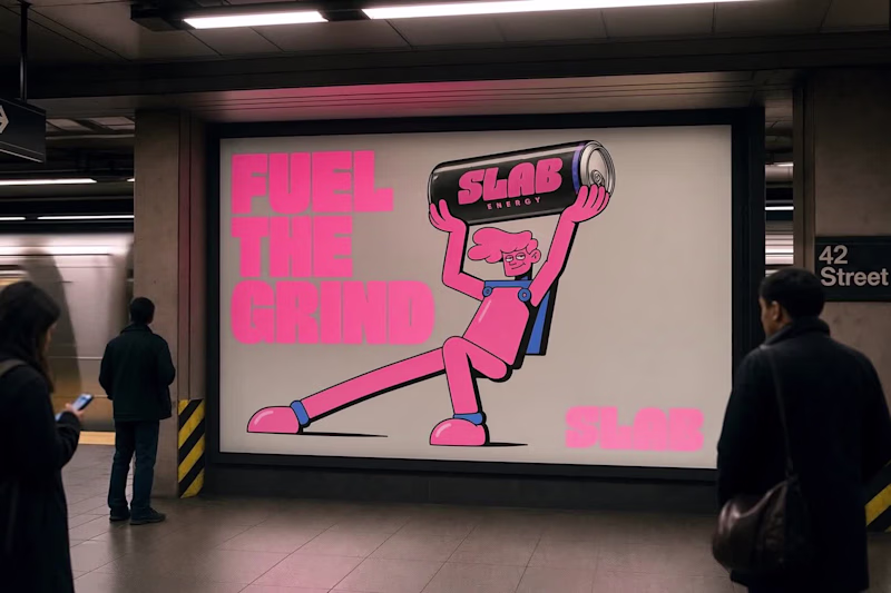 Cover image for Slab: Bold Identity for Energy Drink Brand