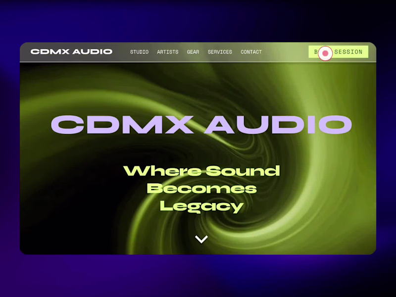 Cover image for 🎵 Recording Studio — Landing