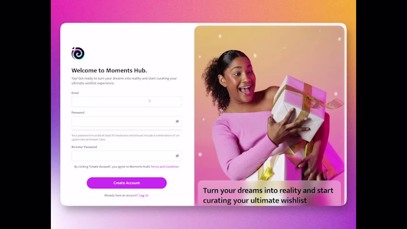 Cover image for Creative Design for MomentsHub