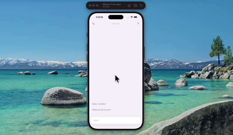 Cover image for Built this chat interface with