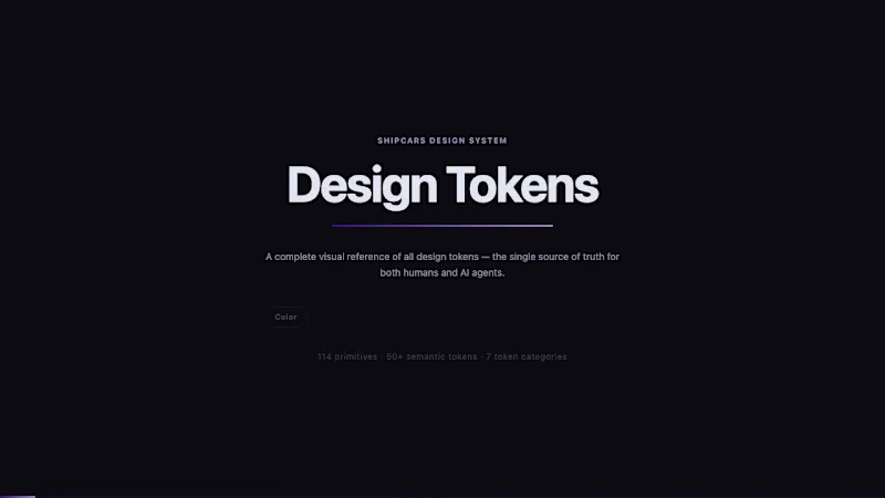 Cover image for ShipCars Design System Presentation