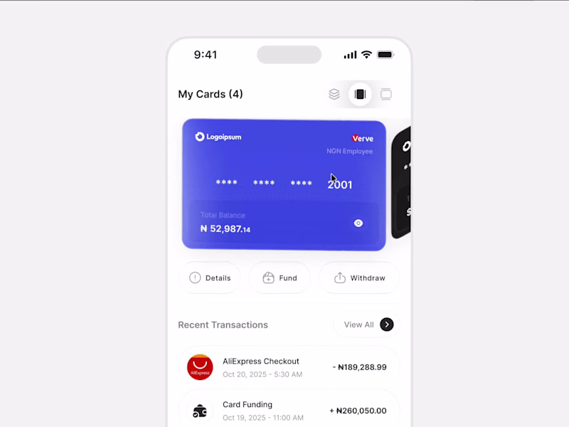 Cover image for Flexible Card Interface Design for Fintech Dashboards