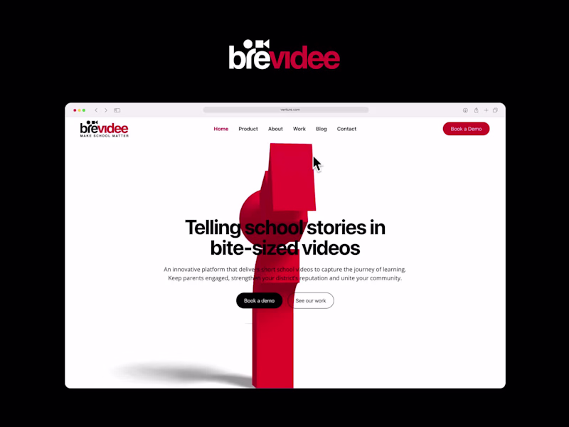 Cover image for Webflow Site with 3D Spline element for SaaS
