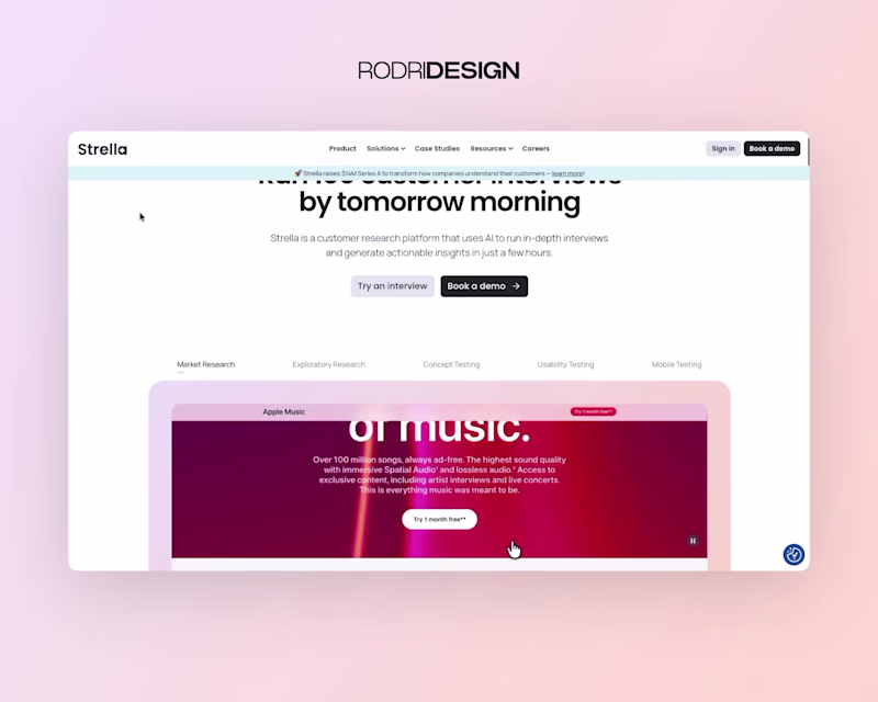 Cover image for Helping shape Strella's marketing experience