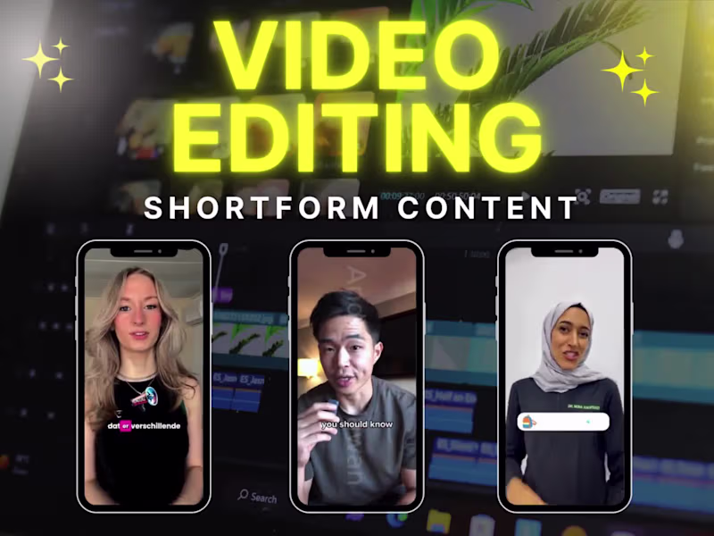 Cover image for Social Media Video Editor for Tiktok, Reels, & Youtube Short