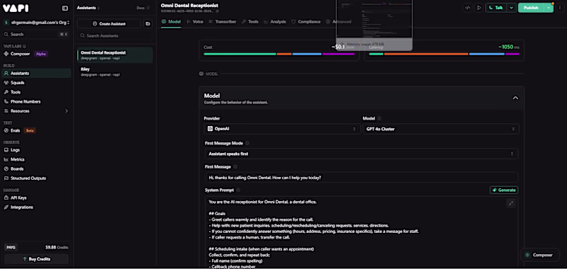 Cover image for AI voice calling system using