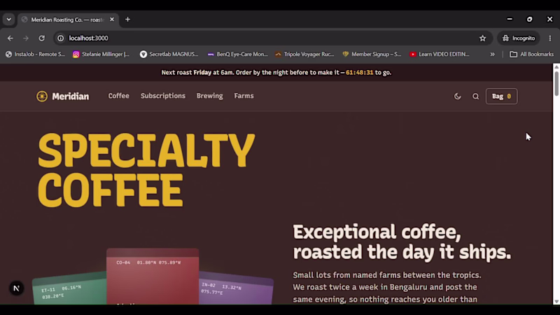 Cover image for A six-screen e-commerce front end