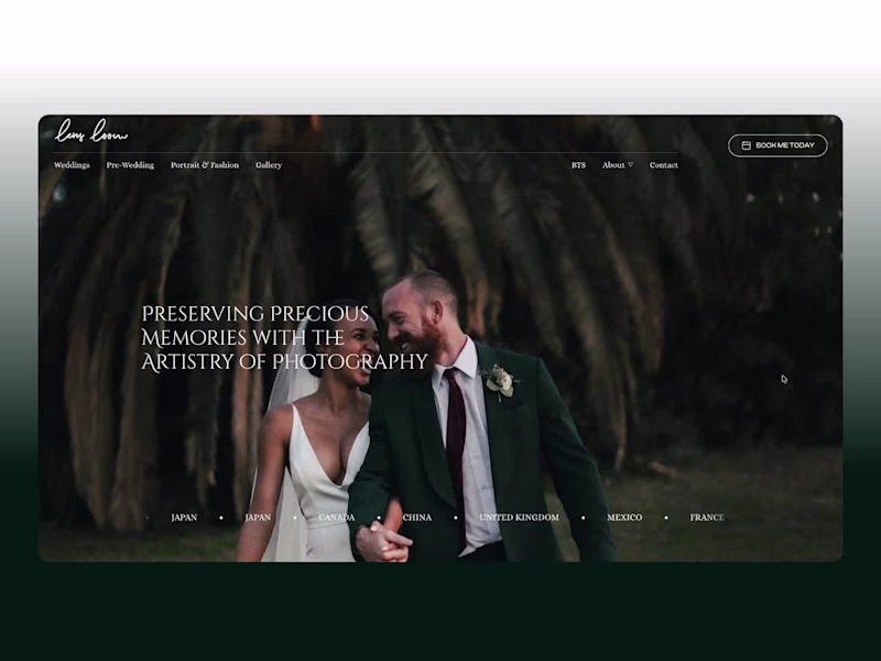 Cover image for Lens Loom - Wedding Photography Website