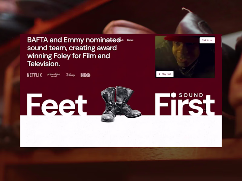 Cover image for Award-winning Foley Studio - branding, website design