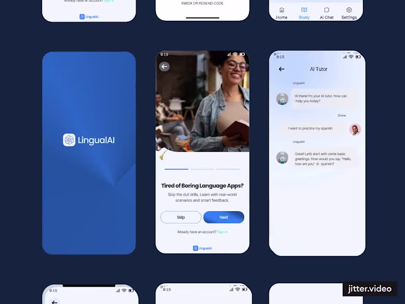 Cover image for LingualAI ( Language Learning AI Mobile App)