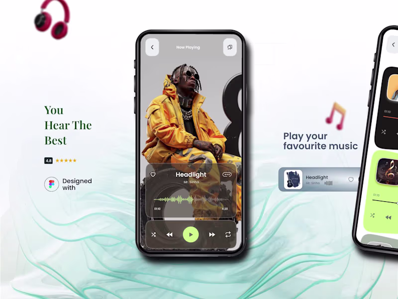 Cover image for Music Player Mobile Application UI