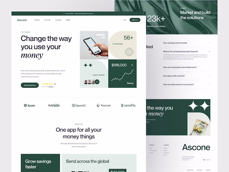 Cover image for Hi guys, recently i designed a Finance Landing Page called A...