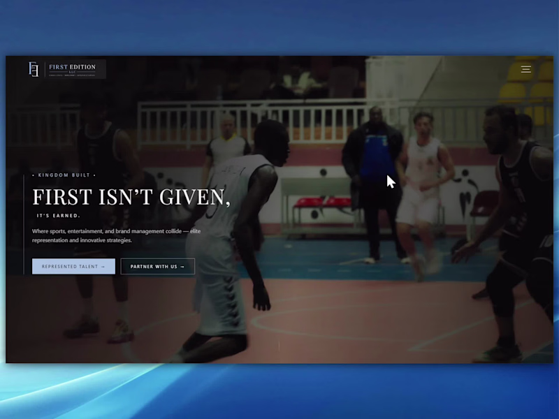 Cover image for Website for an Elite Sports and NIL Agency