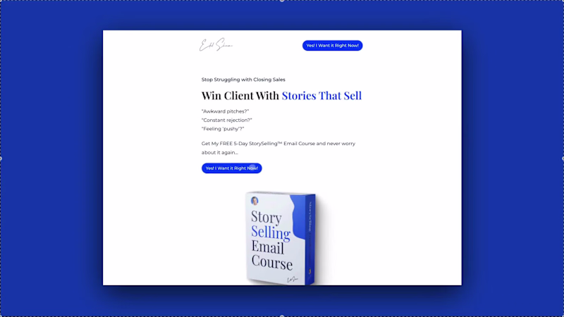 Cover image for StorySelling™ Landing Page for Elad Shimoni