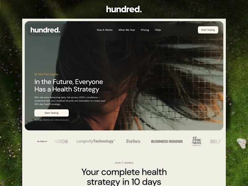 Cover image for Hundred Framer Website Development