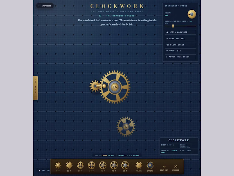 Cover image for CLOCKWORK: The Horologist's Drafting Table:
