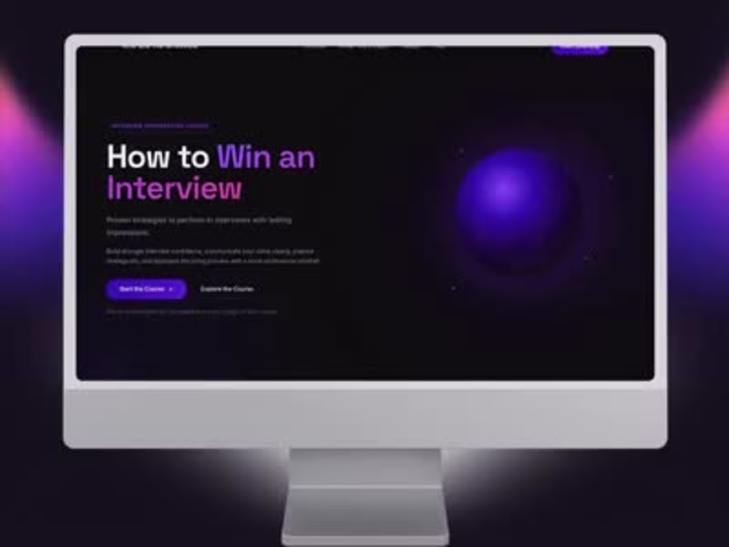 Cover image for Course Website Design for "How to Win an Interview"