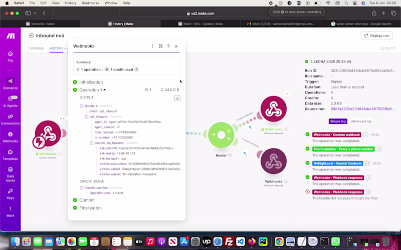 Cover image for Retell AI → Make.com (http://Make.com) → GoHighLevel Integra...