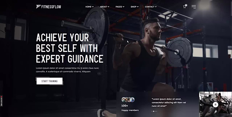 Cover image for Build a Modern Fitness Website: UI/UX Design & Optimization