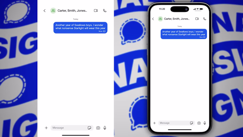 Cover image for Signal Text Message Chat Animation
