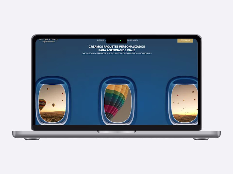 Cover image for Wordpress Website for a B2B Travel Agency | Parallax animation