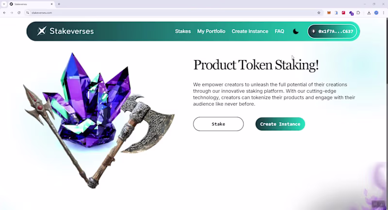 Cover image for Stakeverses is an NFT staking