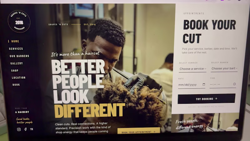 Cover image for Barber Shop Business Website